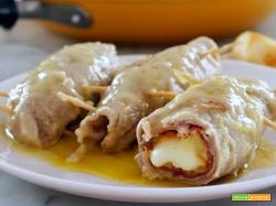 Involtini con speck e formaggio