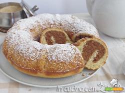 Ciambellone bicolore all’orzo