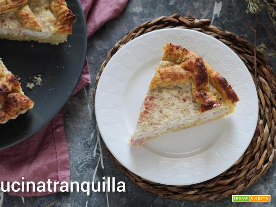 Crostata di patate e ricotta ideale anche per Pasqua