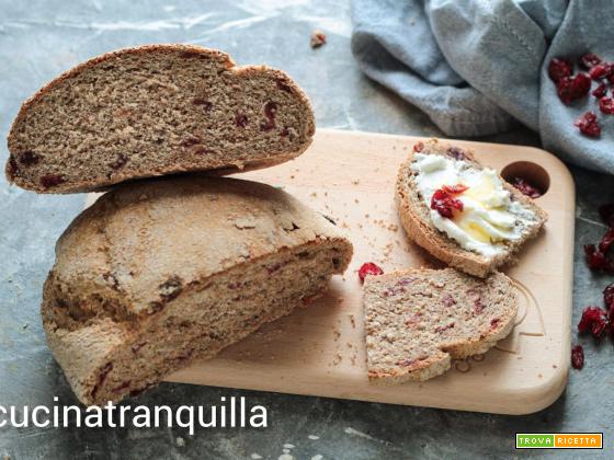 Pane integrale al miele con mirtilli