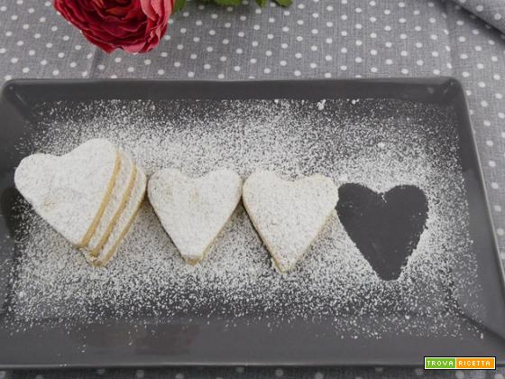 Biscotti a cuore (canestrelli) per san valentino
