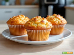 Muffin semplici in friggitrice ad aria