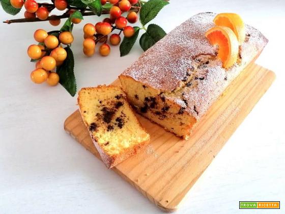 Plumcake Pan d’arancio Bimby con gocce di cioccolato