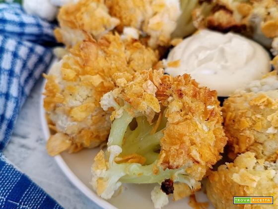 Cimette di cavolfiore gratinato allo yogurt e senape