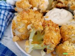Cimette di cavolfiore gratinato allo yogurt e senape