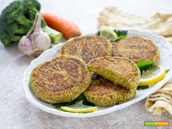 Burger di broccoli, patate e carote