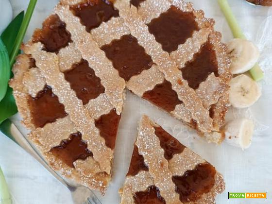 Crostata con frolla alla banana