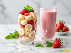Frullato di Fragola e Banana