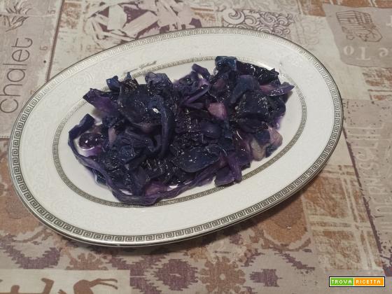 Verza viola in casseruola