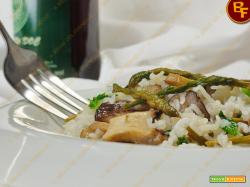 Riso Basmati con Asparagi Selvatici e Funghi