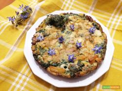 Frittata di erbe selvatiche e patate