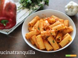 Rigatoni con crema di peperoni