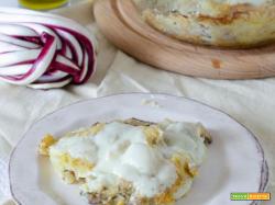 Sformato di radicchio e patate con scamorza