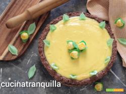 Crostata di Pasqua al cacao con ricotta e arancia