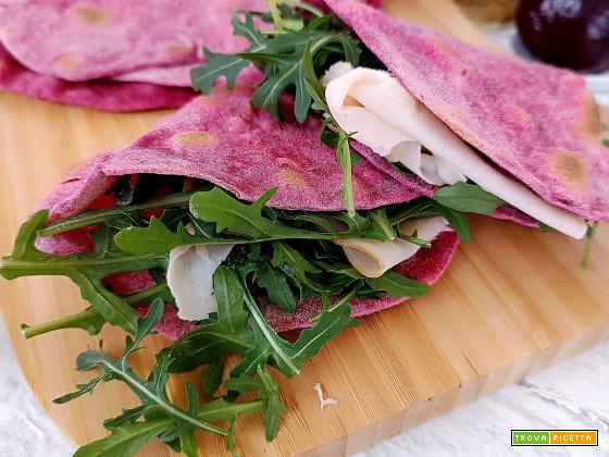 Piadine alla rapa rossa