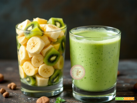Frullato Kiwi e Banane ricetta veloce ed energizzante