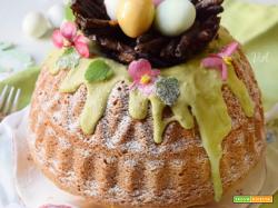 Ciambella di Pasqua soffice impasto allo yogurt e amaretti dolce scenografico dalla bontà unica