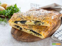 Rustico di sfoglia con patate e spinaci