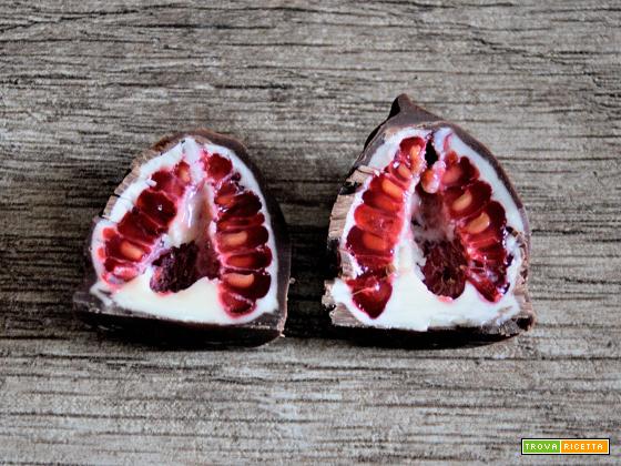 Franuí: ricetta dei lamponi ricoperti di ciocccolato
