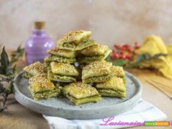 Stuzzichini di sfoglia al pesto