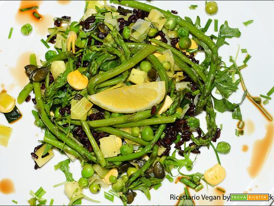 Riso nero Nerone al sapore di primavera