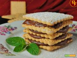 Mattonella di biscotti con crema al cioccolato – versione monoporzione
