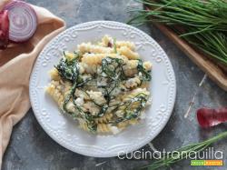 Fusilli con ricotta e agretti