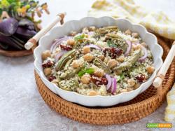Cous cous con carciofi e ceci