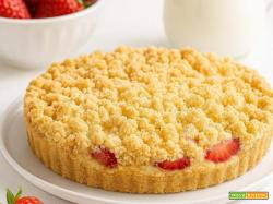 Sbriciolata di fragole: ricetta facile con crema pasticciera