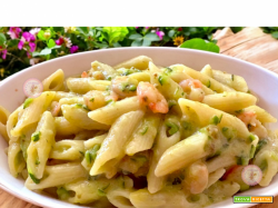 Pennette Cremose con Zucchine e Gamberetti surgelati – Versione Bimby